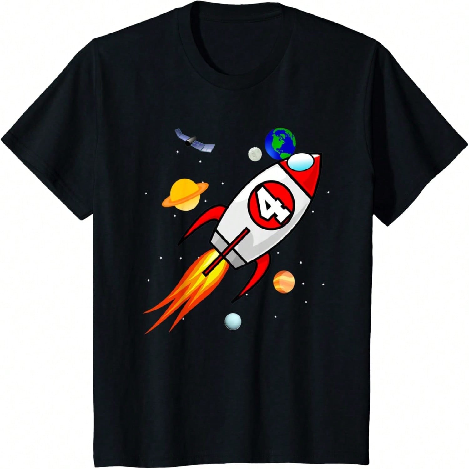 Kids 3th Birthday Rocket Astronaut Astronomy 3 Year Old Birthday T-Shirt S разноцветный