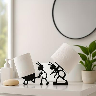 Porta Asciugamani di Carta a Forma di Formica Divertente Creativo Animale Portasciugamani di Carta Per Cucina Bagno Salvaspazio Decorativo