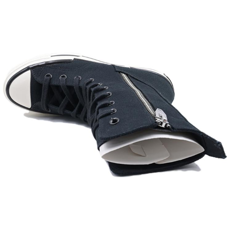Converse Chuck 70 Plus Comfortable Versatile High-top Canvas Shoes Unisex Black and White