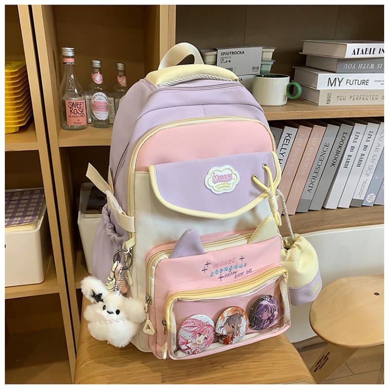 The New High-value Schoolbag, the College Style Is Fresh, Sweet and Transparent, and the Lightweight Backpack for Junior High School Students