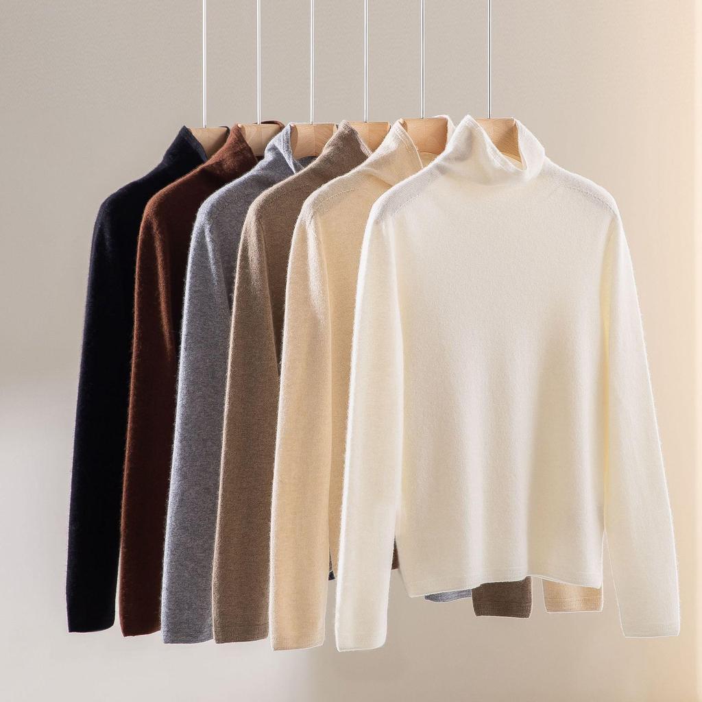 LF25009 First-line Seamless Wool High Neck Slim-Fit Knit Sweater