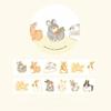 100pcs Soft and Cute Kindergarten Collage Tape Special Cartoon Animal Elements Hand  DIY Handbook Decoration Stickers