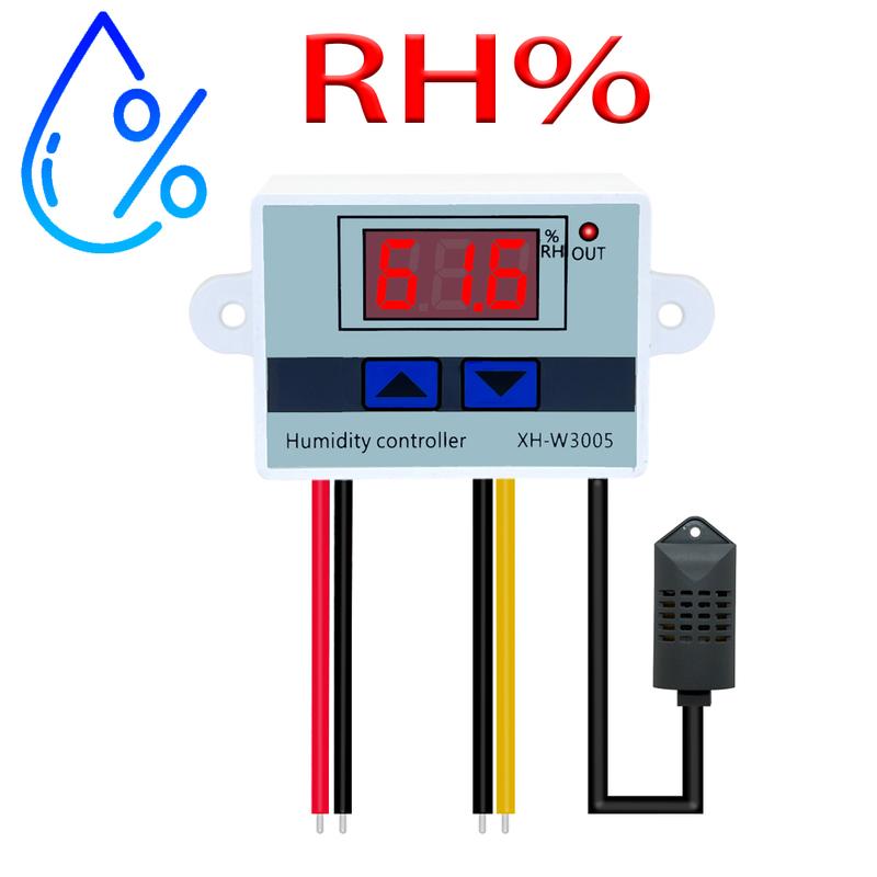 W3005 12V 24V 220V Digital Humidity Controller instrument Humidity control Switch hygrostat Hygrometer SHT20 Humidity sensor
