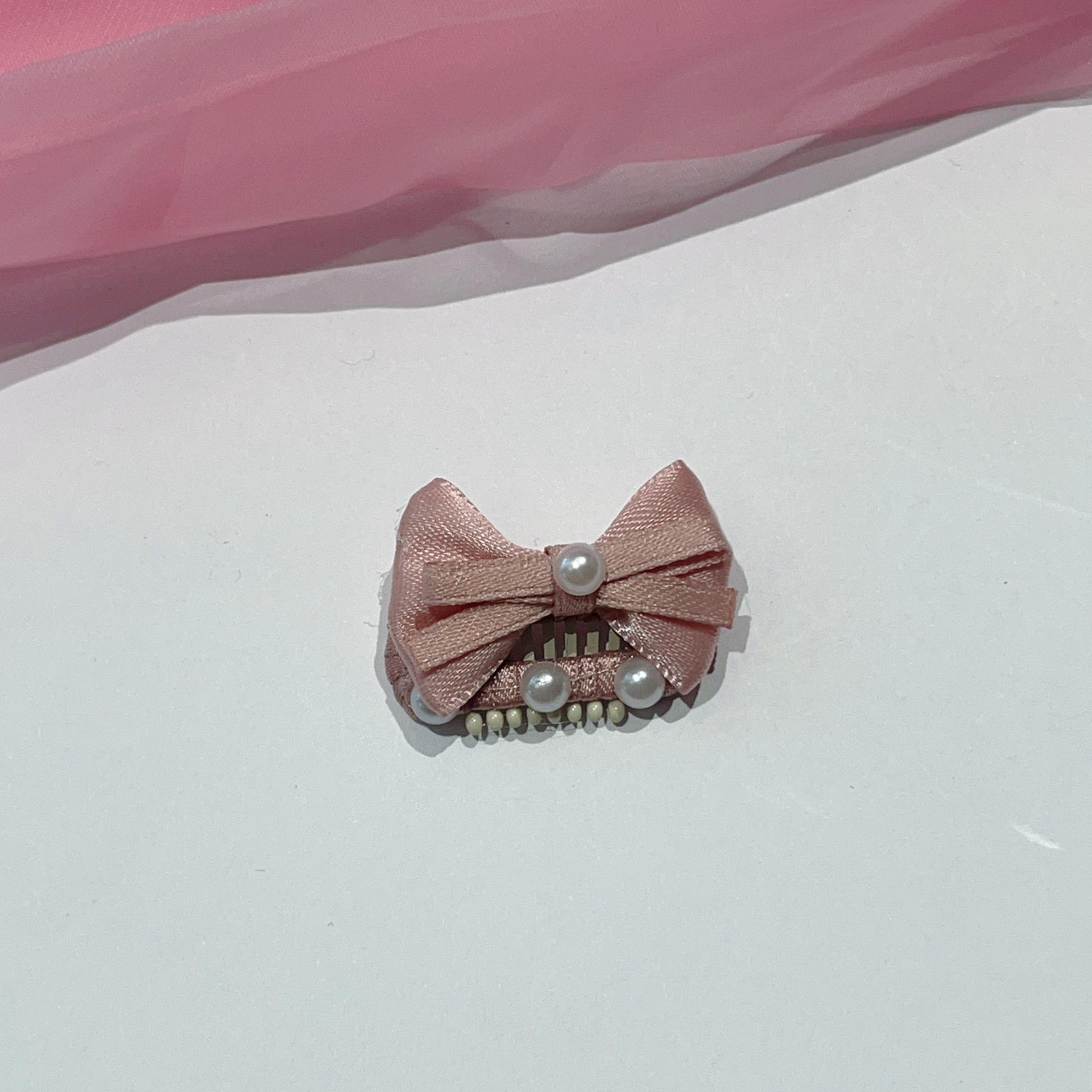 Pink Rhinestone Princess Pet Hair Clip - Stainless Steel BB Clip for Bichon, Yorkshire, Maltese 2.3cm Stainless Steel Clip