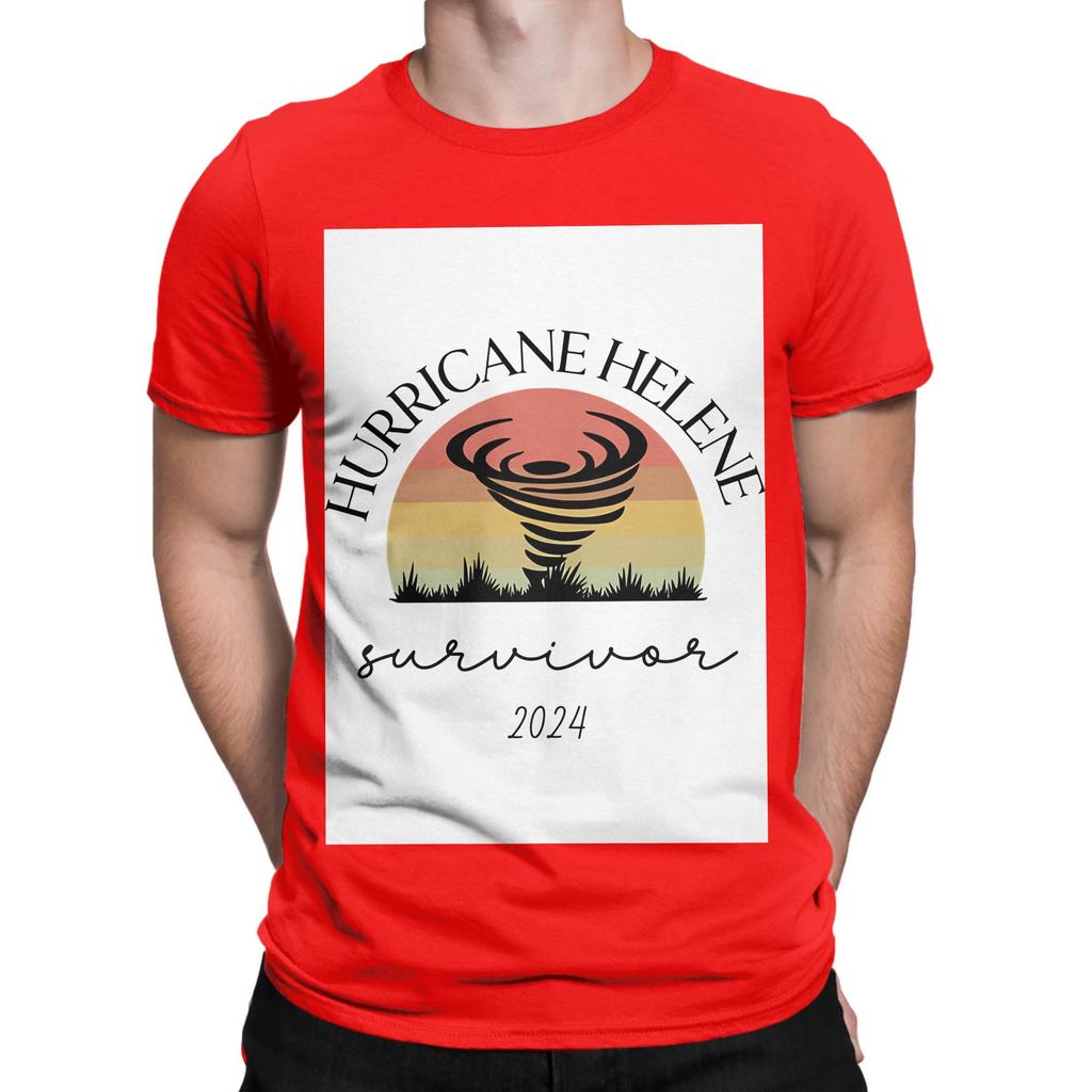 Hurricane Helene Shirt I Survived Hurricane Graphic 100 Cotton TShirt Hurricane Tops Tees For Unisex