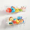 1pc Transparent Bath Toy Storage Organizer with Drain Holes - Durable Plastic Bathtub Holder, Quick-Dry & Easy To Clean Shower Caddy for Bathroom