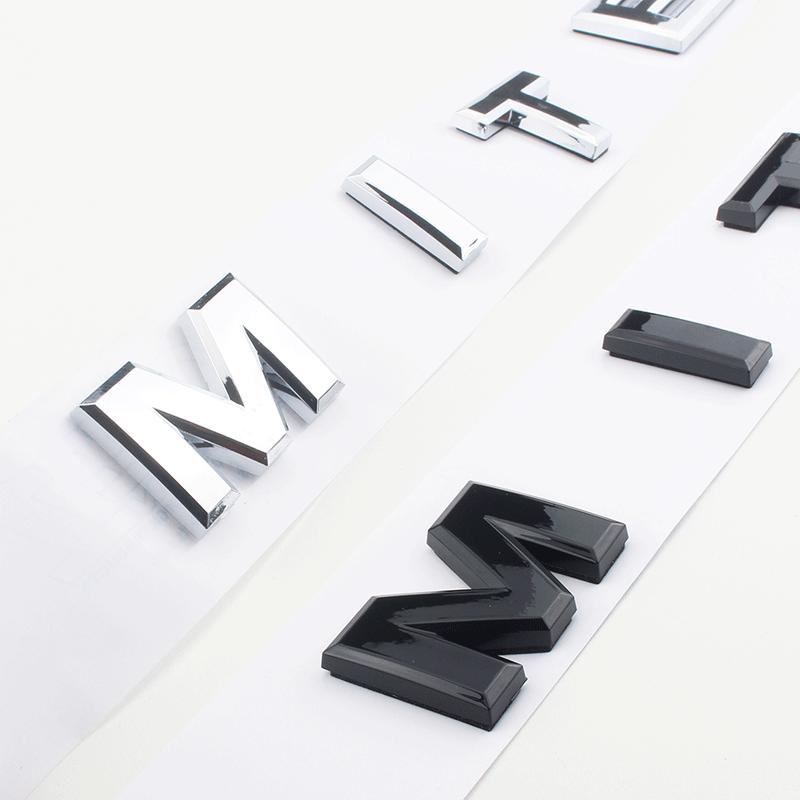 1Pc Chrome LIMITED Car Front Hood Side Badge Emblem Sticker Decals Letters for F150 F250 F350 Accessories