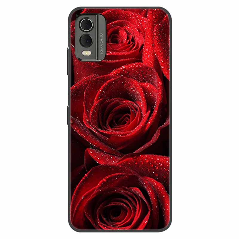 For Nokia C32 Case Shockproof Soft silicone TPU Back Cover For Nokia C32 C 32 Phone Cases NokiaC32 Cute Cartoon Fundas Shells