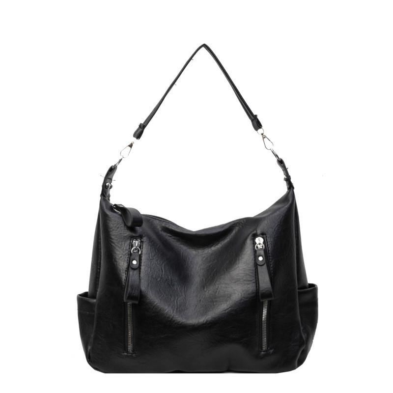 

Вместительная большая ретро сумка-тоут через плечо с застежкой-молнией для повседневного офиса