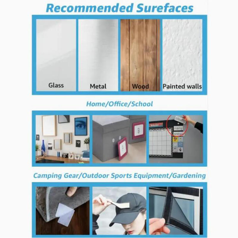 Self-adhesive Tape Adhesive Backed Punch Tape Rounded Corner Velcro Hook and Loop Sub-buckle Hook and Loop Tape