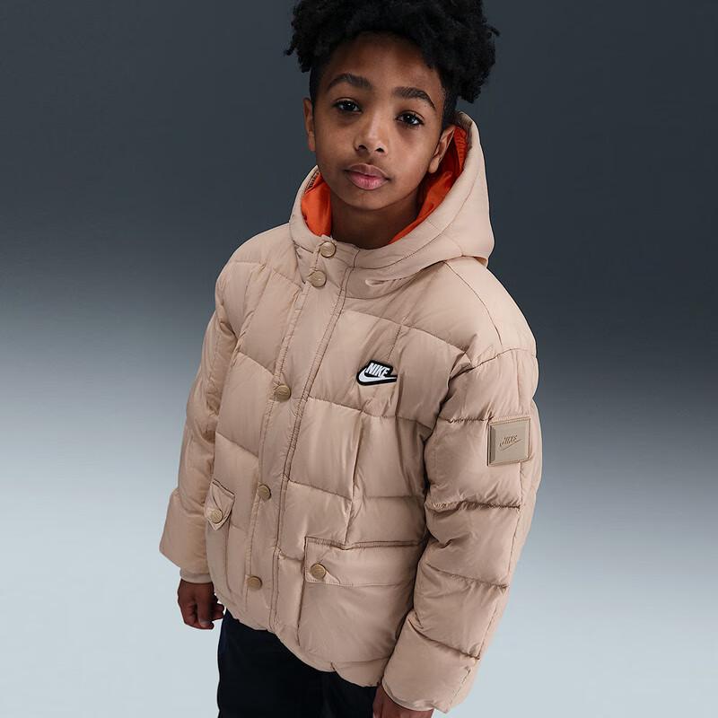 Nike Premium Unisex Kids Hooded Down Jacket L