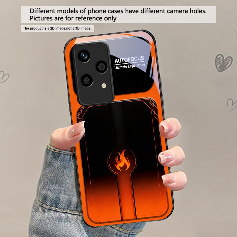 

Dazzling purple flames For Honor X5 Plus X30 X9c Smart X5b X9a X30 Max X50i 30 Pro+ 50 Pro 70 90 Smart 200 Lite Glass Phone Case Honor 90