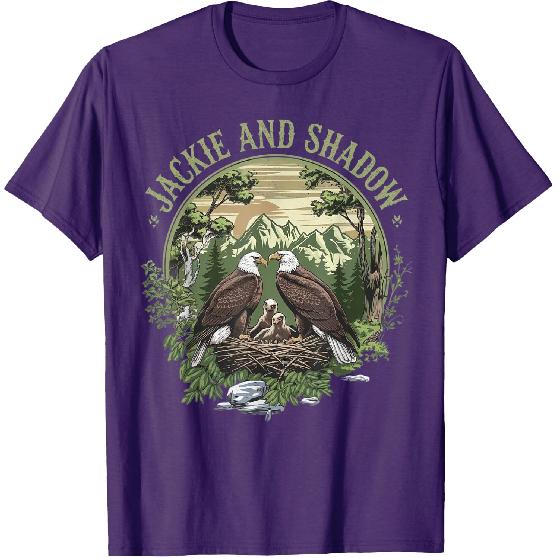 Vintage Jackie and Shadow Bald Eagle Family Nature Lovers T-Shirt
