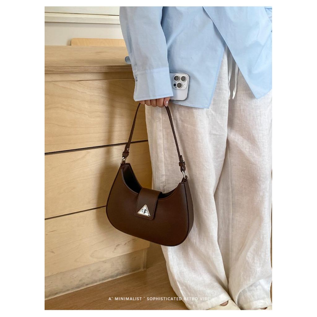 Shoulder Bag Women PU Minimalist Underarm Daily Commute