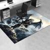 Office Carpet - Fantasy Dragon and Warrior Pattern Carpet, Used To Protect Sofas and Chairsc111