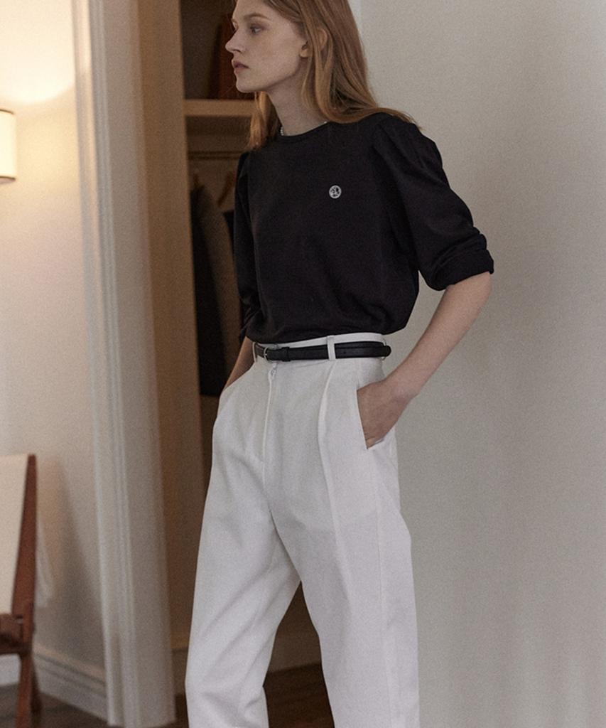 NONLOCAL Tomboy Cotton Pants - Off White