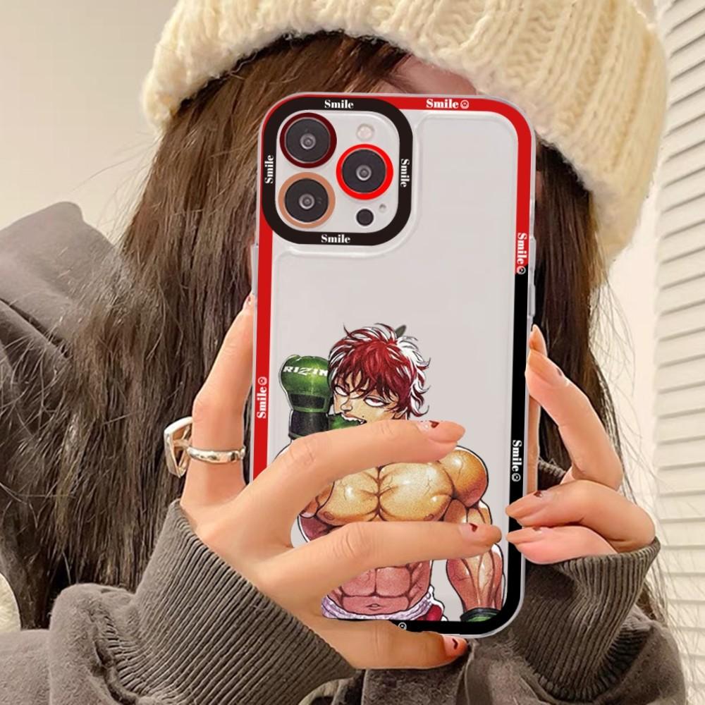 Japan Anime Baki Phone Case For iPhone 15 14 13 12 11 Pro Max XS X XR Mini Protective Cover