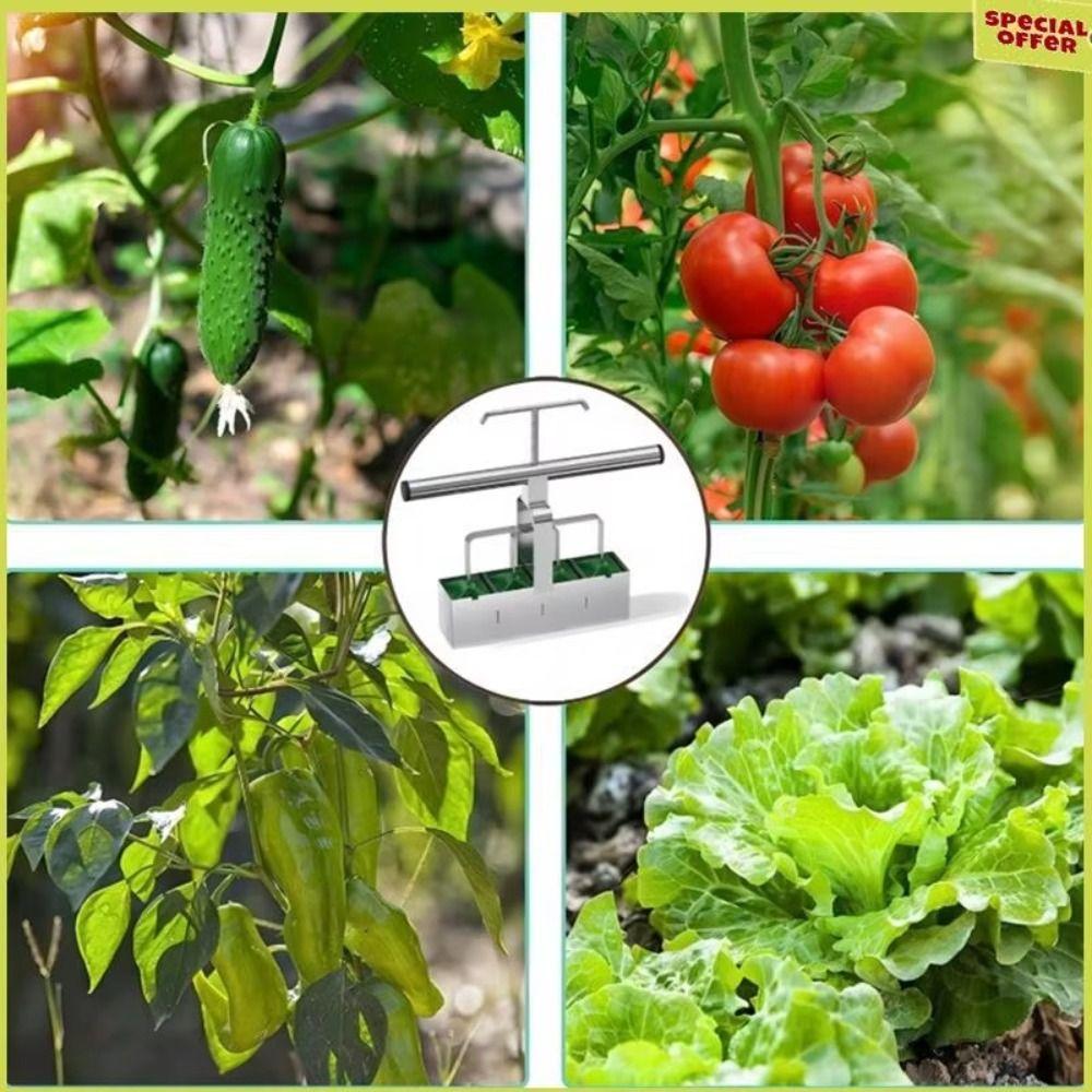 Robustní půdní blokovač Praktické zahradní blokovací nástroje 4-článkový výrobník půdních bloků Venkovní rostliny