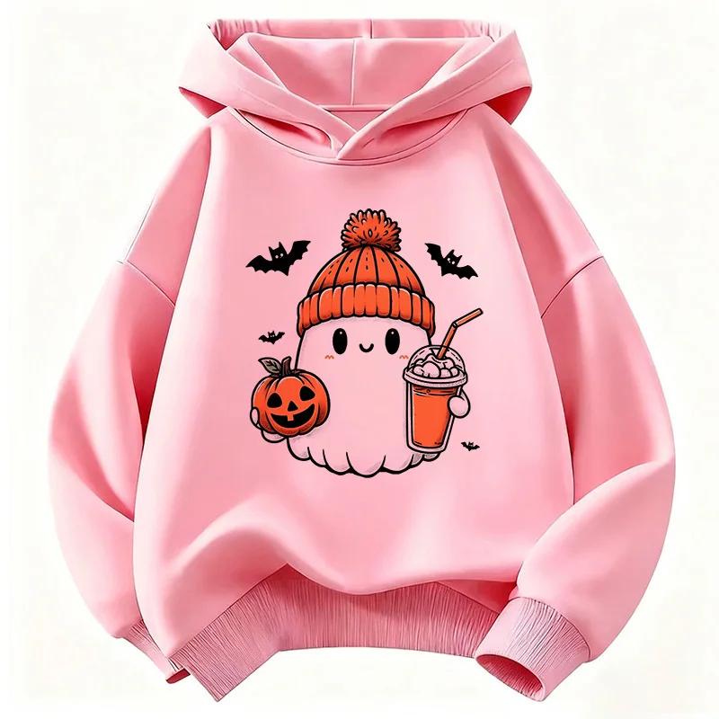 Fun hooded sweatshirt for children in autumn and winter,suitable for both boys and girls for Christmaship-hop style casual wear.