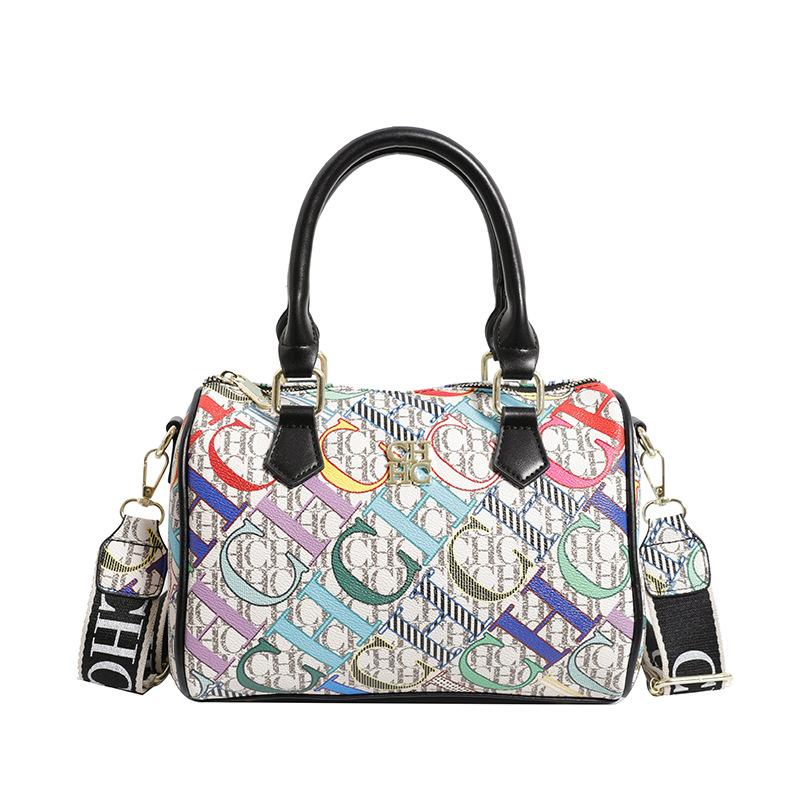 

Новые стильные женские сумки через плечо с красочными буквами на одно плечо, модные косметички