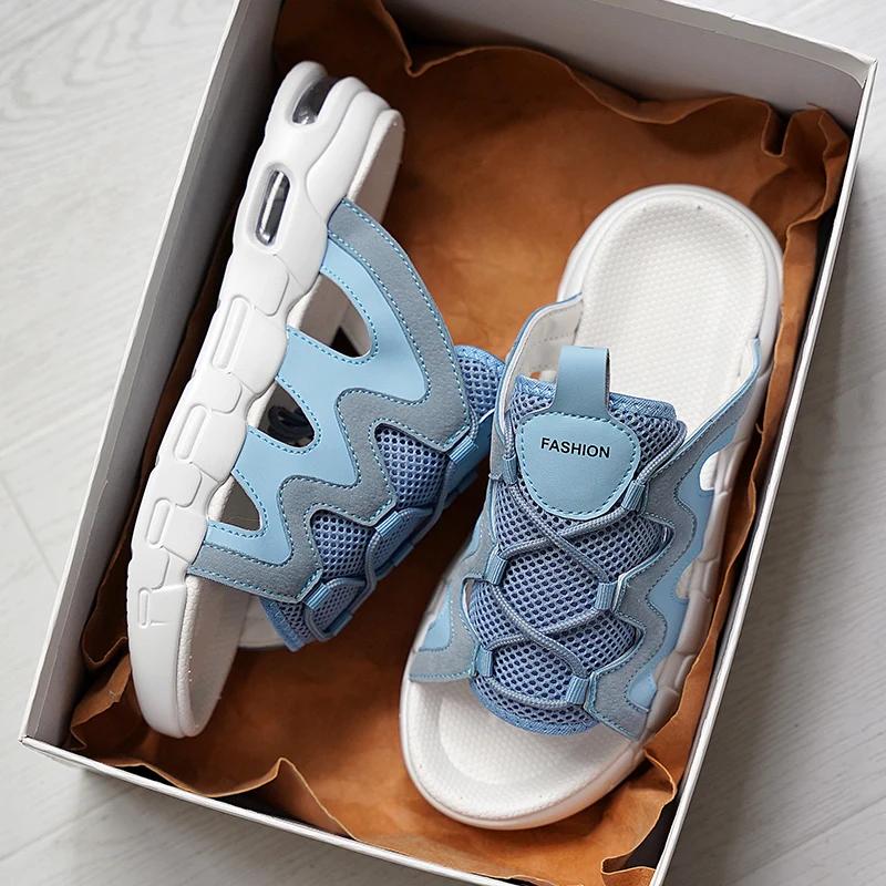 Luxury Slippers for Men Male Shoes Sneakers House Slippers Man Summer Shoes 2024 Genuine Mens Slipper Adult Men's Sandal Slipers