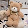 Fluffy Colorful Bow Tie Bear Doll Soft Animal Bear Doll Pillow  Decorate Present