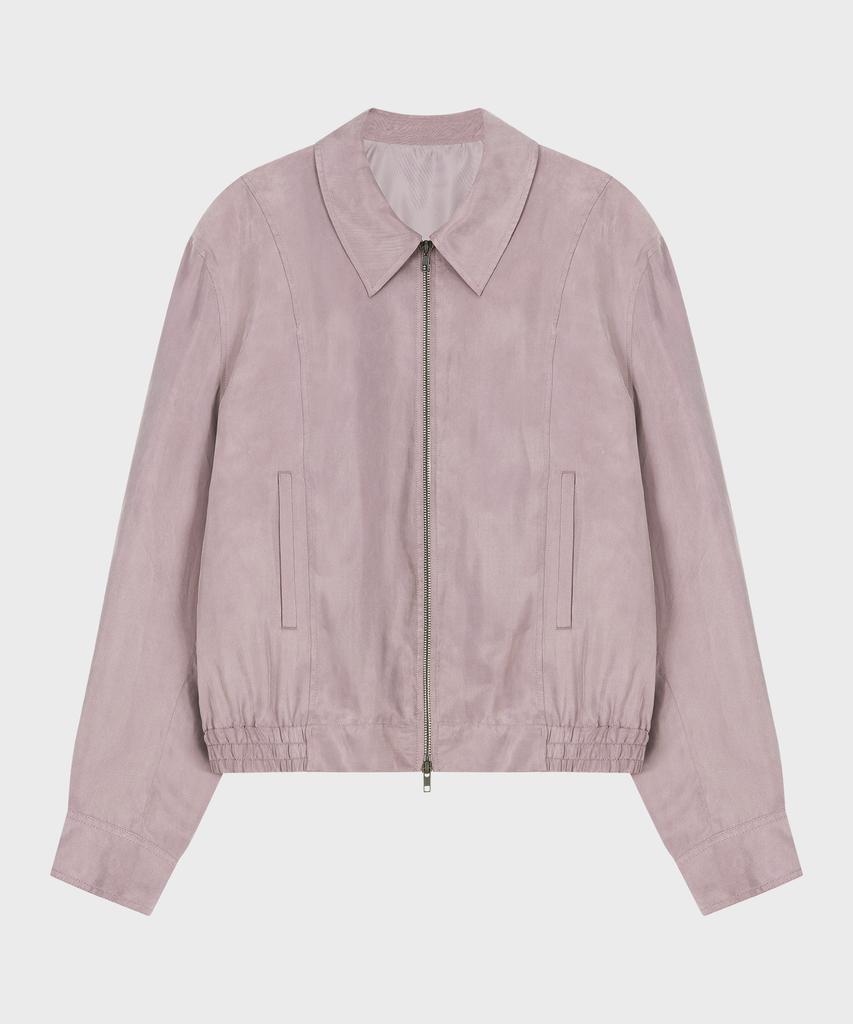 Noirer Fluid Swing Top Jacket (Ash Pink)