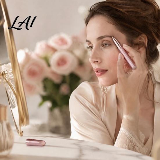Eyebrow Grooming Pen Electric Trimmer for Women Rechargeable Cordless Facial Hair Removal Removal Portable Painless Eye Brow Shaver Razor Safe Skin