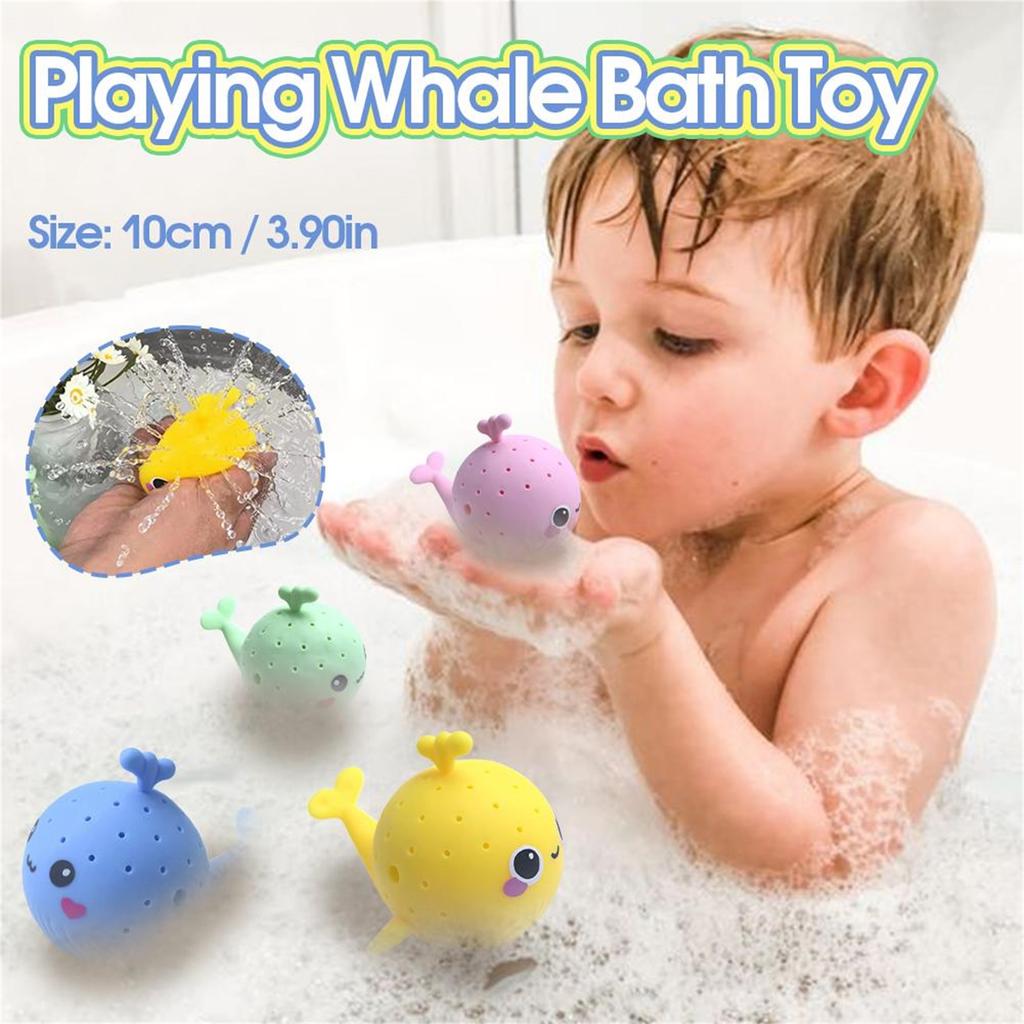 Absorbent Whale Squeezable Sponge - Children's Bathing, Water Play, Stress Relief, Outdoor Parent-Child Interactive Toy (random Color)