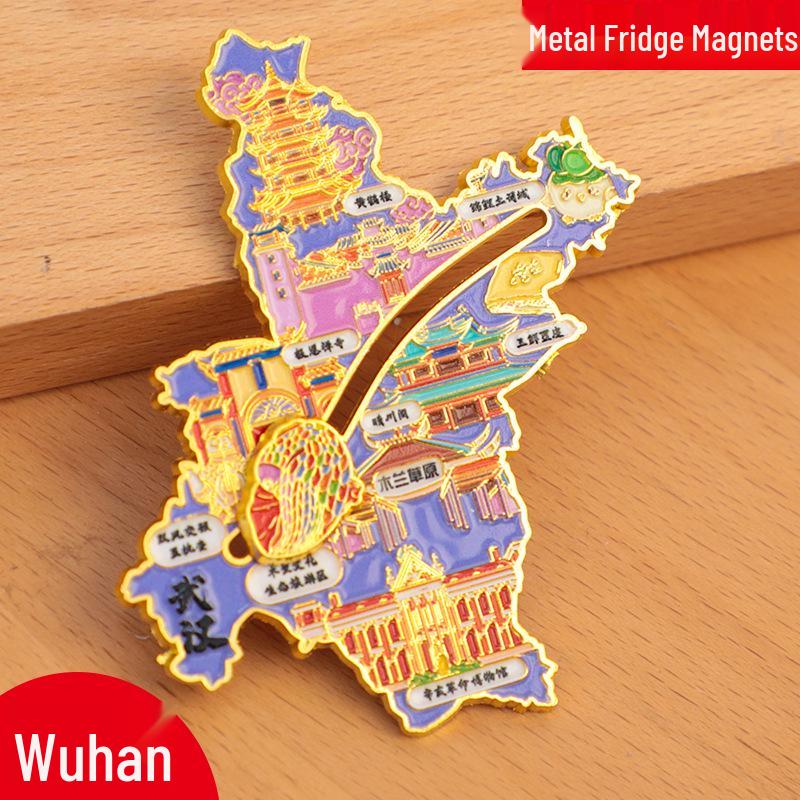Bijie City Cultural Metal Refrigerator Magnet - New 2025 Style