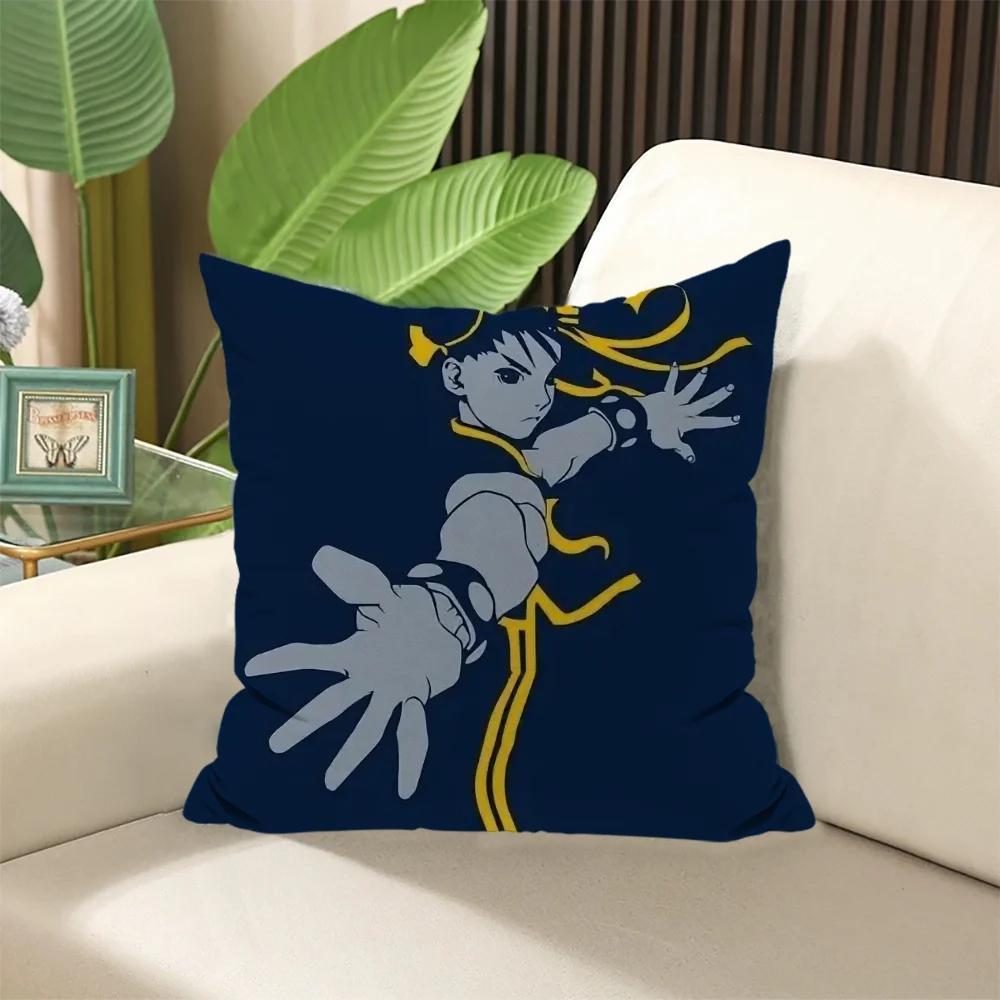 Chun-Li Elegant Room Cushions Covers Cushion Cover 45 × 45 Decorative Pillows For Sofa Pillow Cases × Stuffed Sleep Home Textile