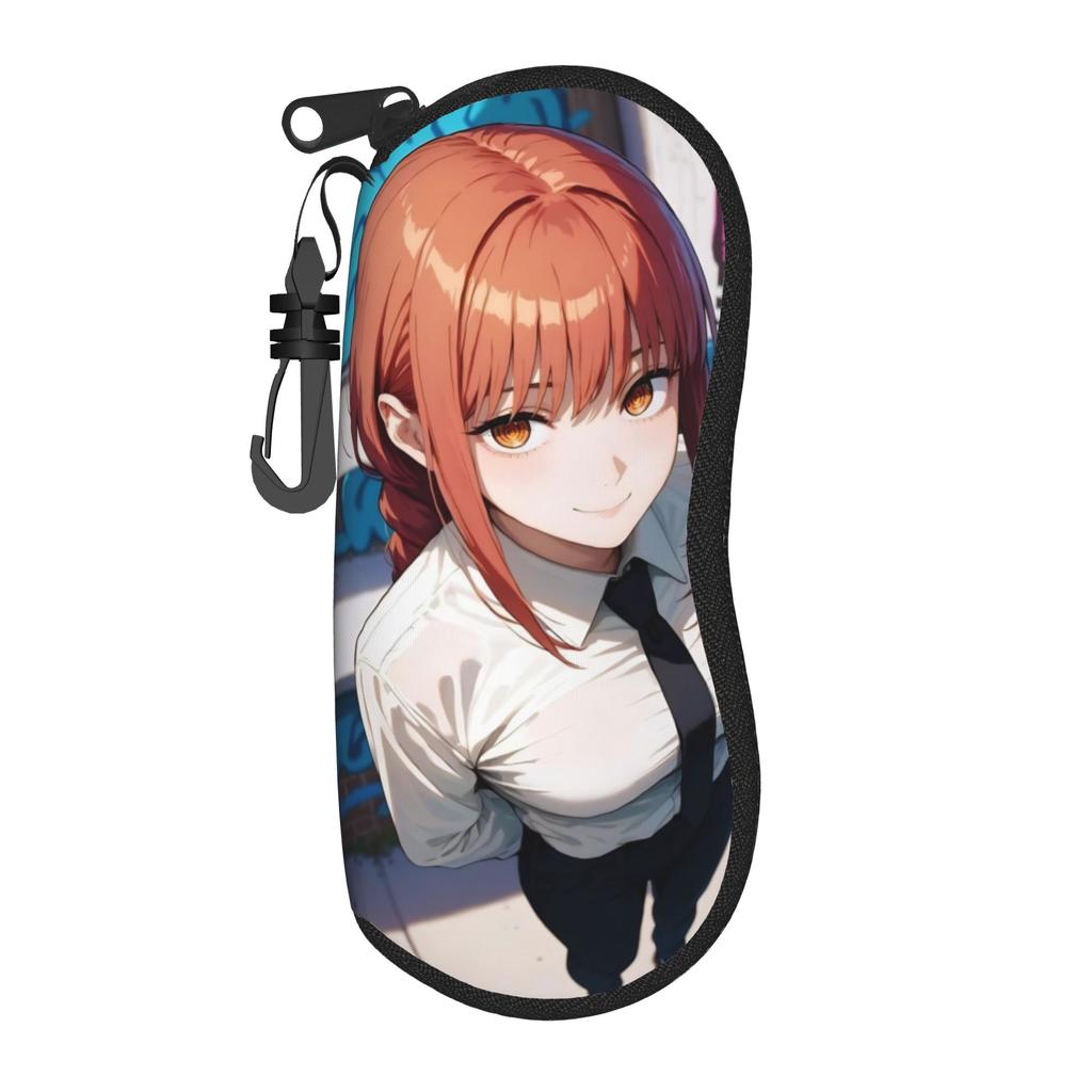 Makima Anime Girl Glasses Case Men Women Lightweight Box Chainsawmans Glasses Storage Box Anti-Pressure Eyeglasses Box