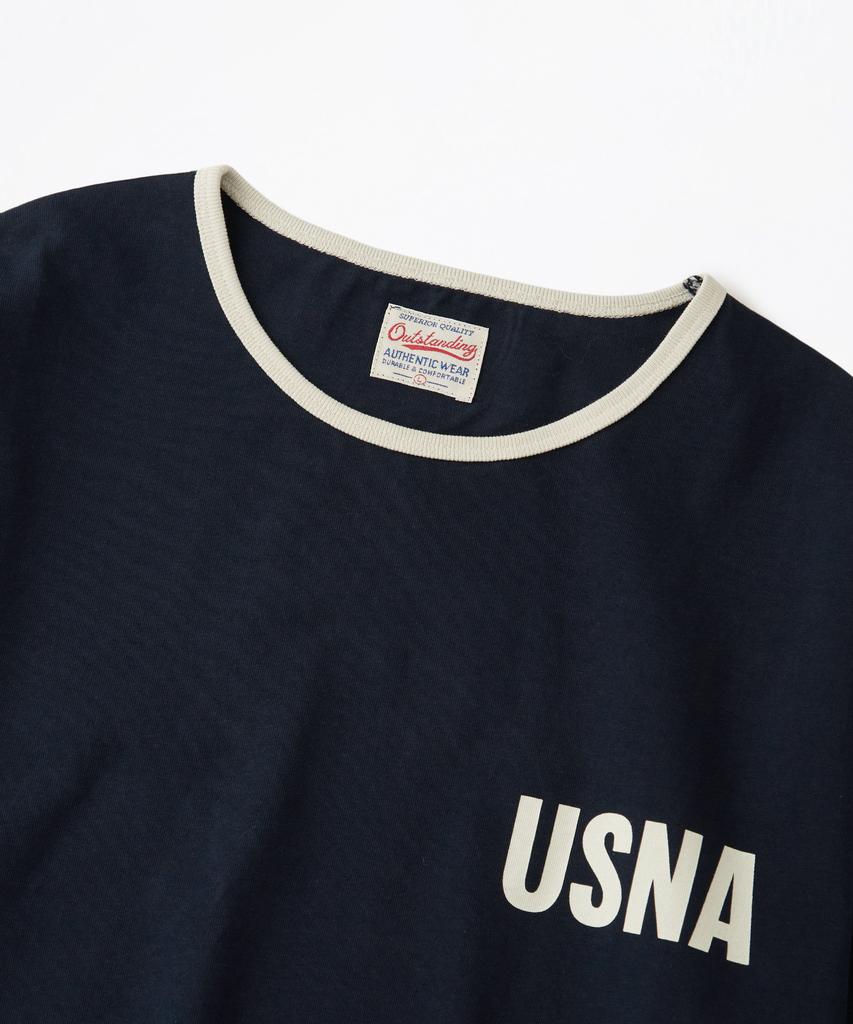 OUTSTANDING Mil Series Ringer Tee(Usna)_Navy