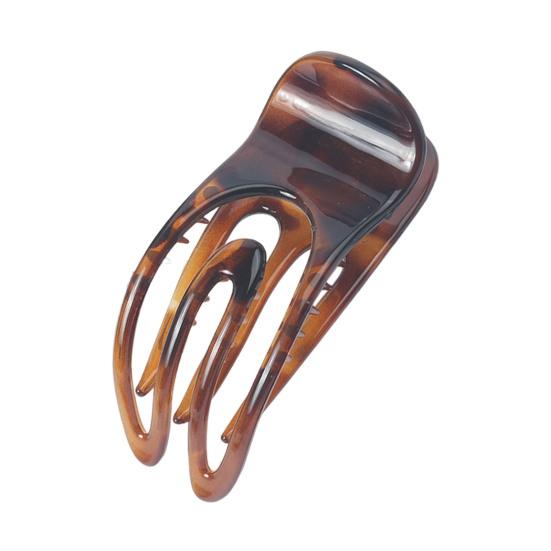 French Style Hair Claw Hollow U-shaped Strong Grip Women Hair Clip Curved Ponytail Holder Hair