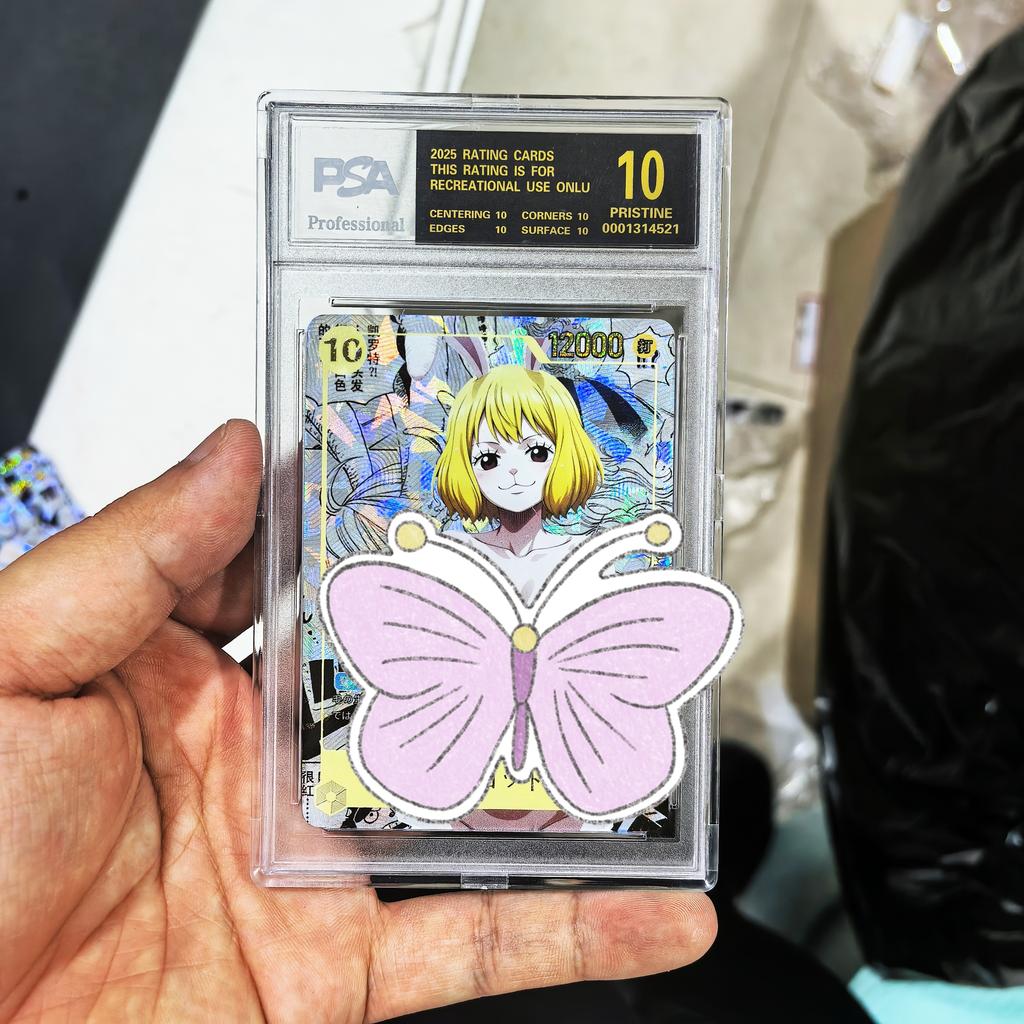 DIY One Piece Self Control Collect Signature Trading Flash Card Anime Cartoon Gift OPGC PSA10 Collectible