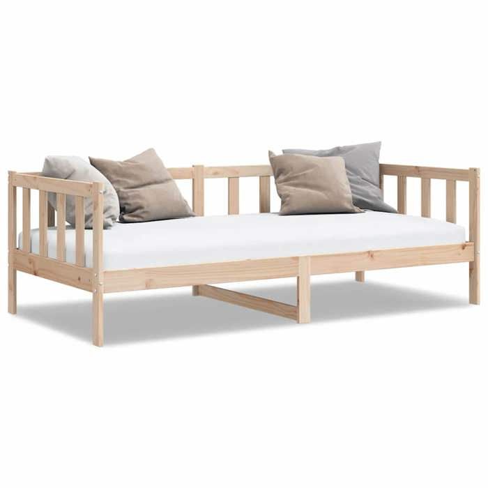 VidaXL Solid Pine Wood Bed 90x200 Cm 806940