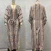 Viskose-Print Urlaubskimono-Cardigan: Long Beach Cover-Up mit Sonnenschutz