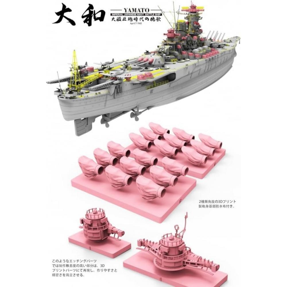 Unbranded Border Model  Border Model  1 350 Ijn BattleShip Yamato 1945 Plastic Model Bs004  Ship 