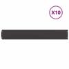 VidaXL Lawn Edging 10 Pcs Black 15x103 Cm Cold-rolled Steel, Garden Edging, Garden Bed Edging, Edging 860142