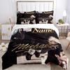Custom Michael Jackson Bedding 3 Piece Set HD Print Duvet Cover Pillowcases for Teens Adult Bedroom Decoration Christmas Gift
