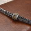 2026 Woven Foxtail Square Bracelet Width 6m Bead Men and Women Senior Couple