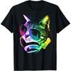 Rainbow Music Cat T-Shirt for Men Women Girls Kids