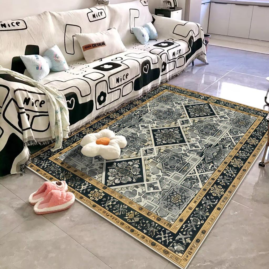 Retro Böhmen Dekoration Teppiche Wohnzimmer Persische Abstrakte Teppiche Zuhause Sofa Leichter Luxus Bodenmatte Schlafzimmer Ankleidezimmer Lounge Teppich