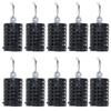 10Pcs Fishing  Baits Iron Cage Feeders Basket Trap Lure Holder Replacement Fishing Tackle Cage Fishing Accessory