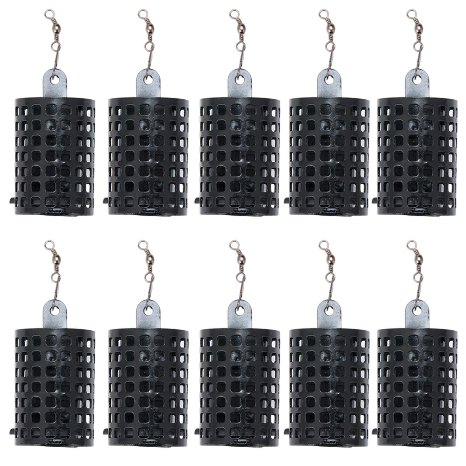 

10 шт. Круглі годівниці-клітки для риболовлі, залізні, клітка для риболовлі, кошик-пастка для приманки, тримач для приманки, годівниці-клітки для риболовлі на коропа 10