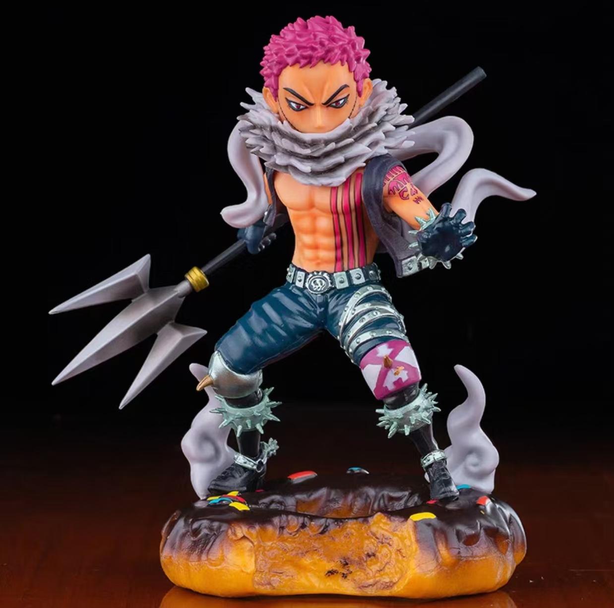Аниме One Piece GK Фигурка Шарлотта Катакюри Битва с пончиком Калория 2 Модель ПВХ Фигурка Статуя Настольное украшение Игрушка Подарки