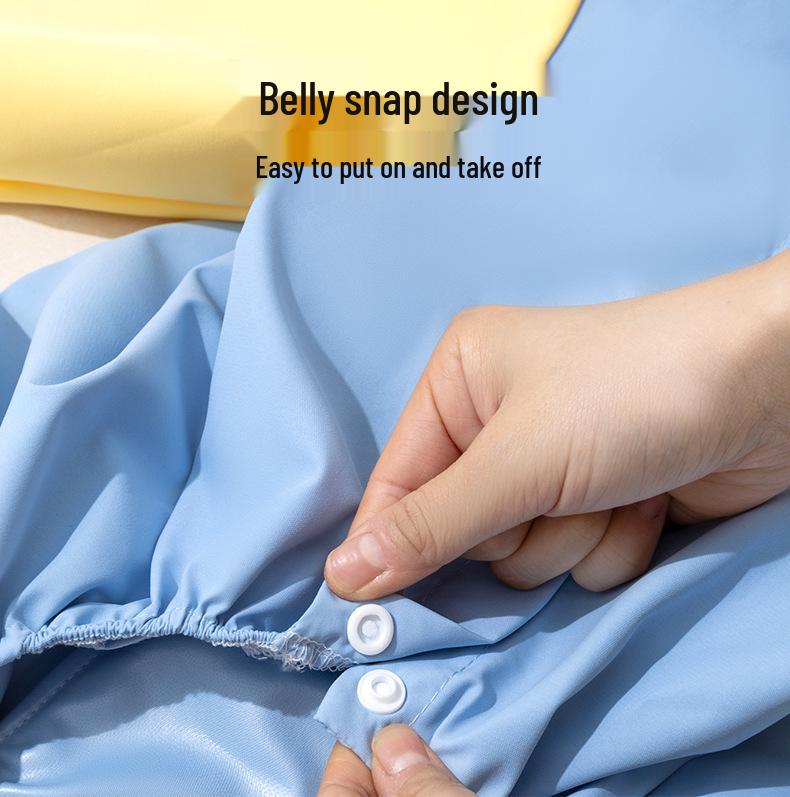 Golden Retriever 3D Dinosaurier Vierbeiniger Regenmantel für Mittelgroße bis Große Hunde - Wasserdicht mit Schwanzabdeckung