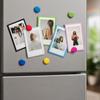 5pcs Plastic Magnetic Photo Frames 3-Inch Refrigerator Magnet Magnetic Note Holder  Wall Display