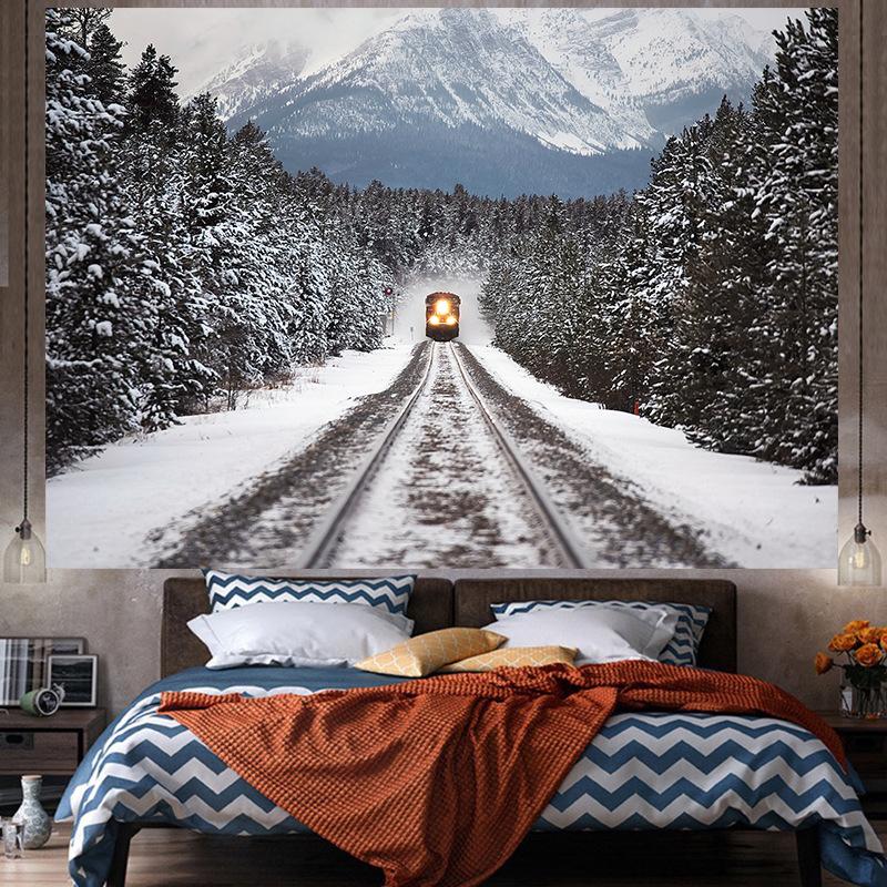 Fondo de tela para ventana, decorativo, estilo Ins, tapiz grande para colgar en la pared, tapiz Hippie geométrico, decoración de la habitación del hogar, decoración estética