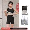 Women's Full-Coated Sweat Suit: Vest & Top Sports Set for Running and Fitness - Large Size